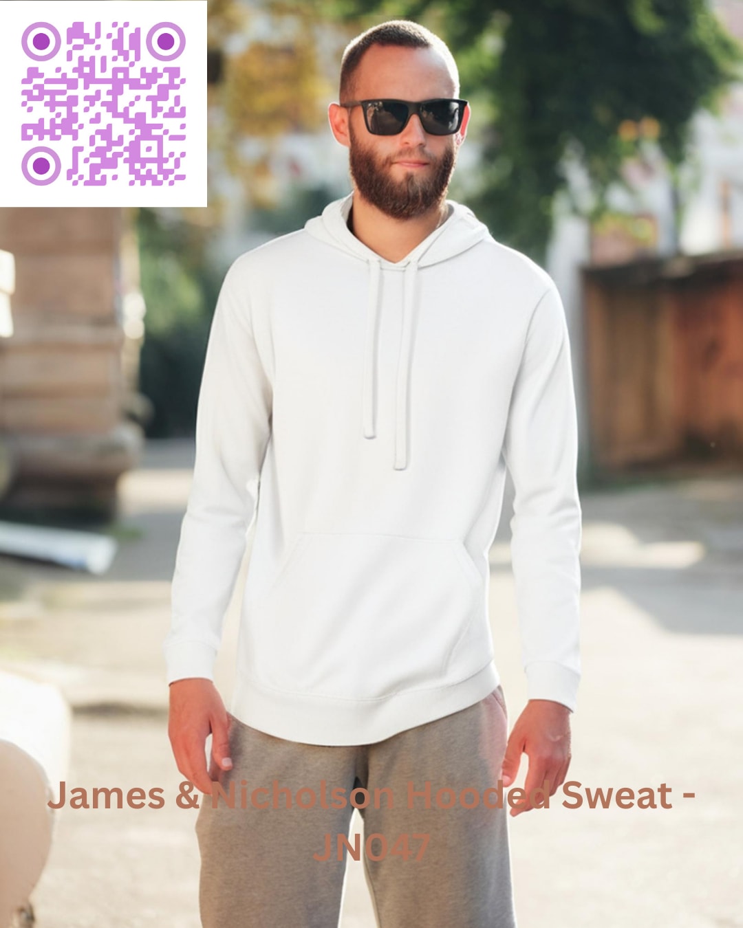 James & Nicholson Hooded Sweat - JN047