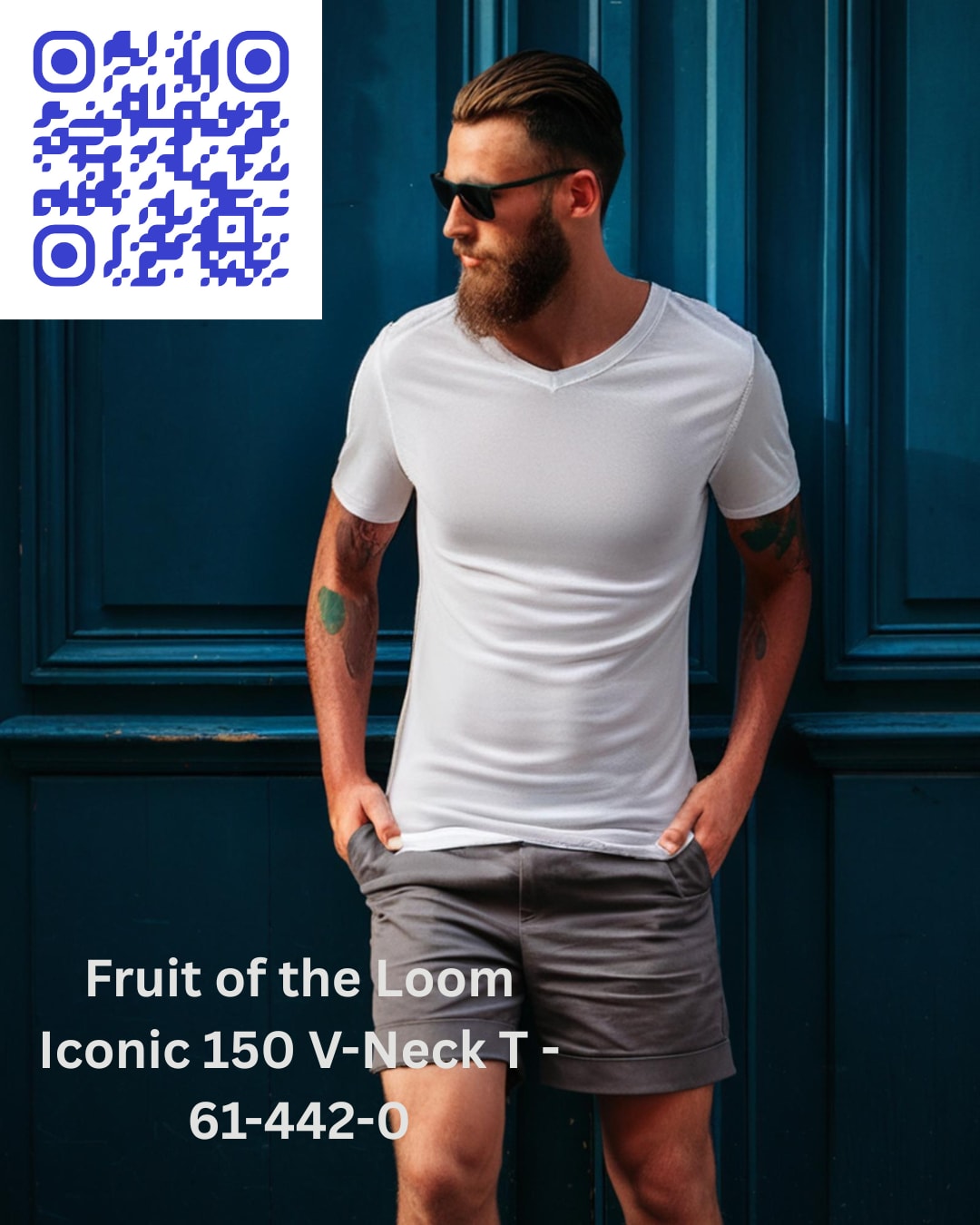 Fruit of the Loom Iconic 150 V-Neck T - 61-442-0