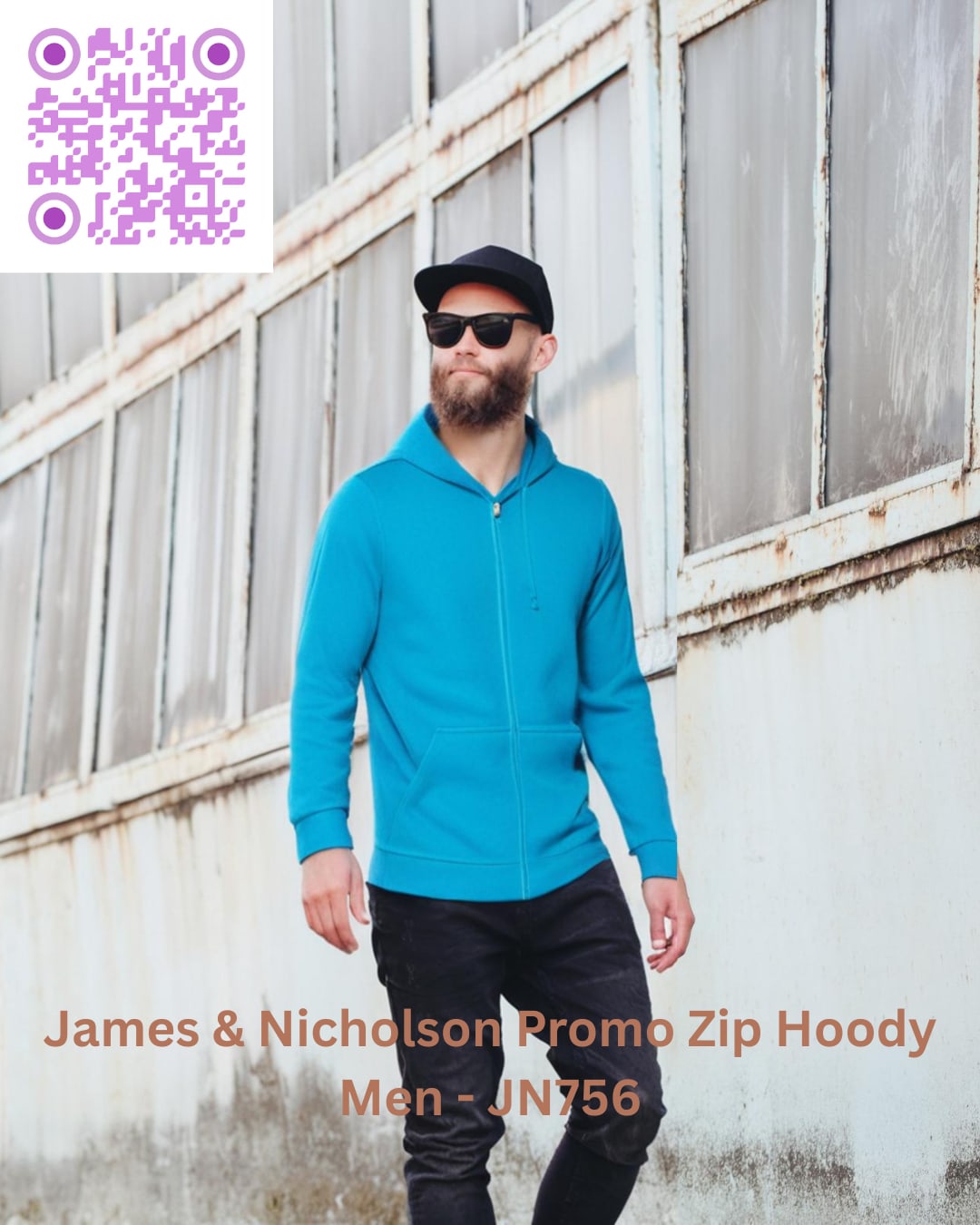 James & Nicholson Promo Zip Hoody Men - JN756