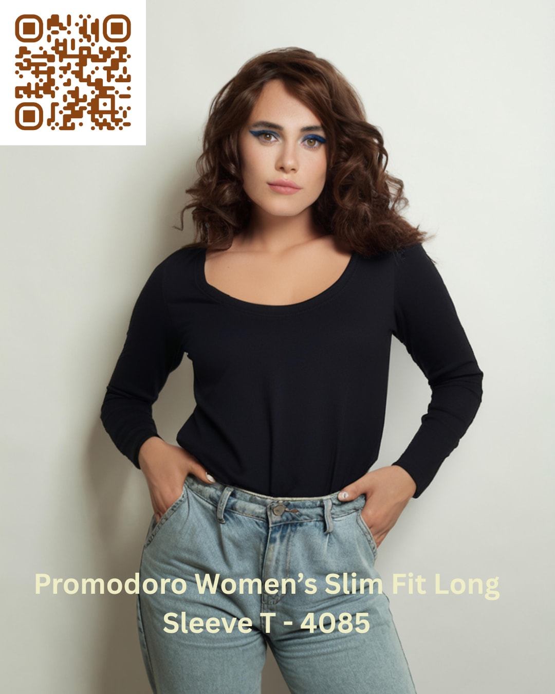Promodoro Women's Slim Fit Long Sleeve T - 4085
