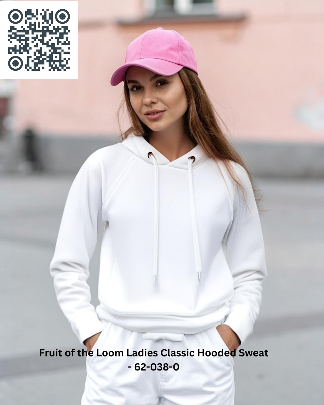Fruit of the Loom Ladies Classic Hooded Sweat - 62-038-0