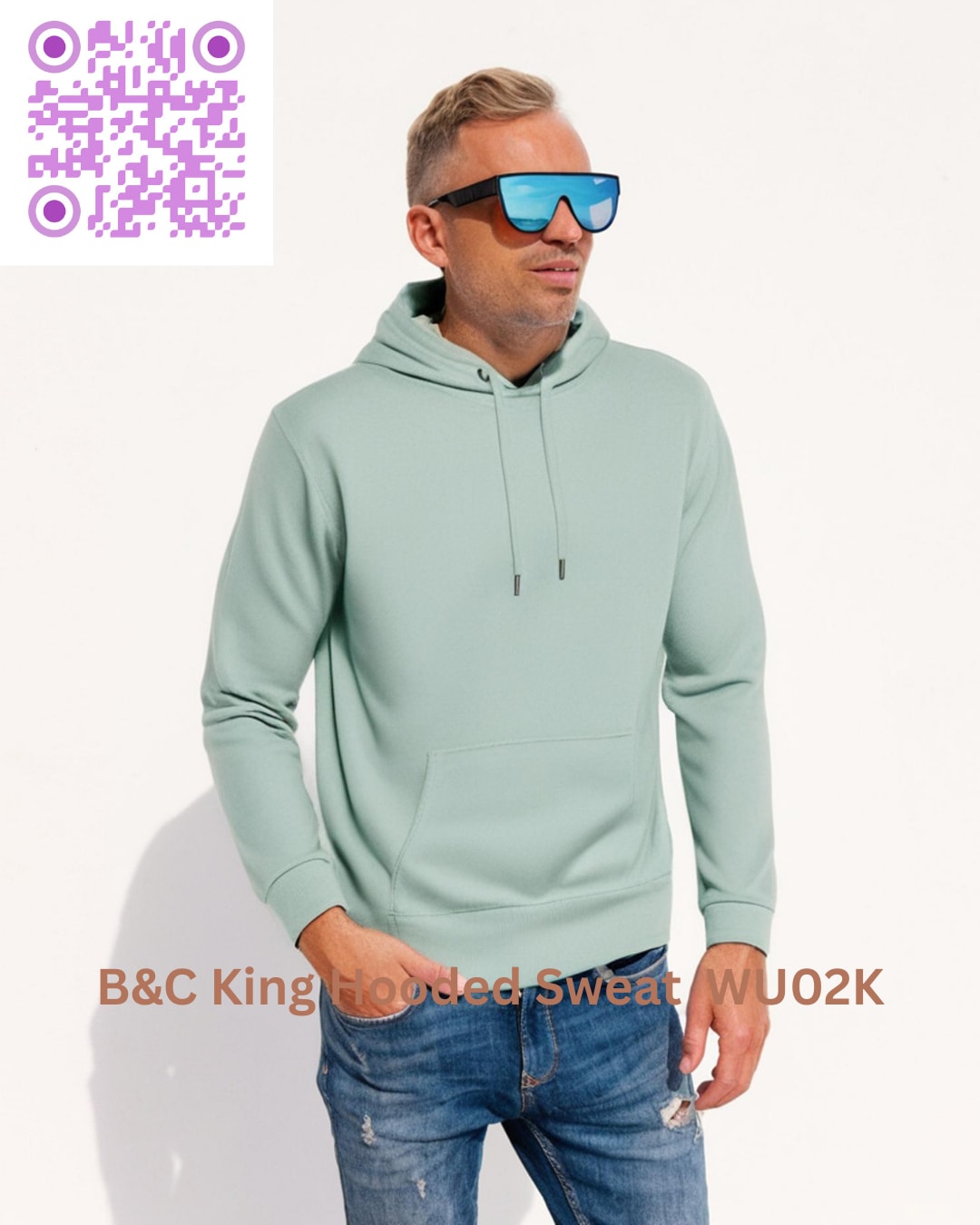 B&C King Hooded Sweat_° - WU02K