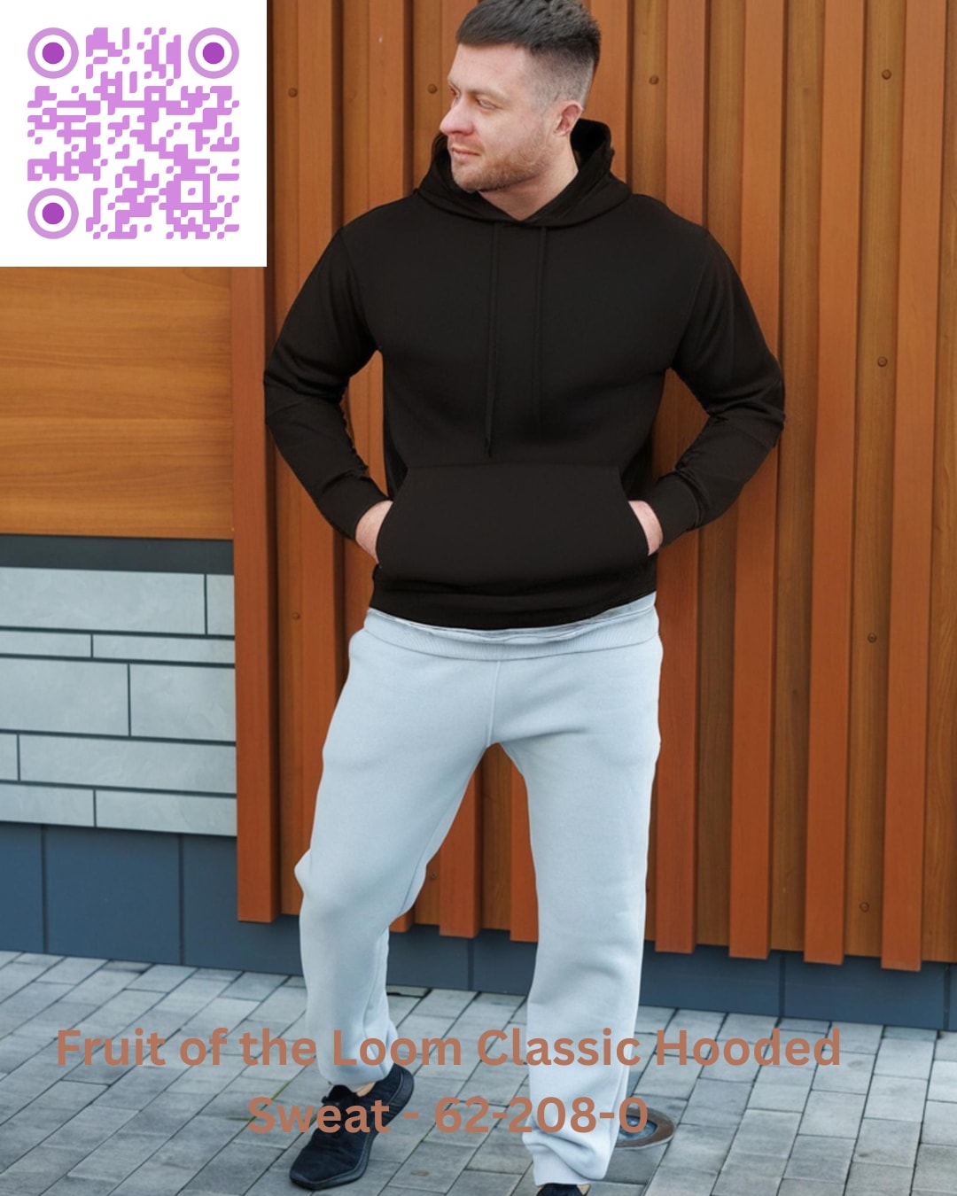 Fruit of the Loom Classic Hooded Sweat - 62-208-0