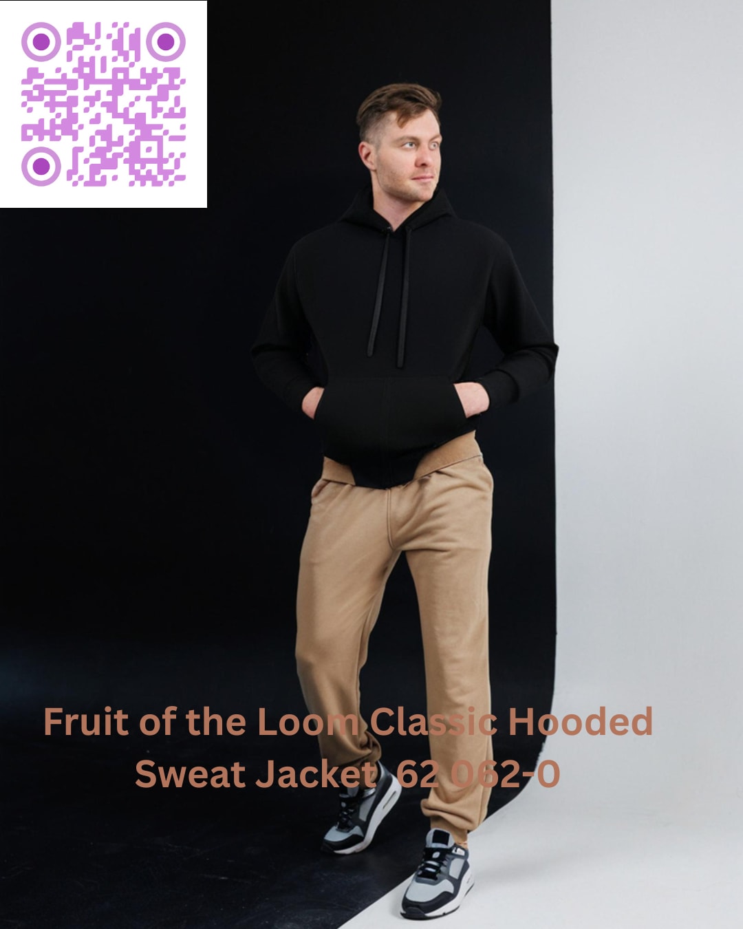Fruit of the Loom Classic Hooded Sweat Jacket - 62-062-0