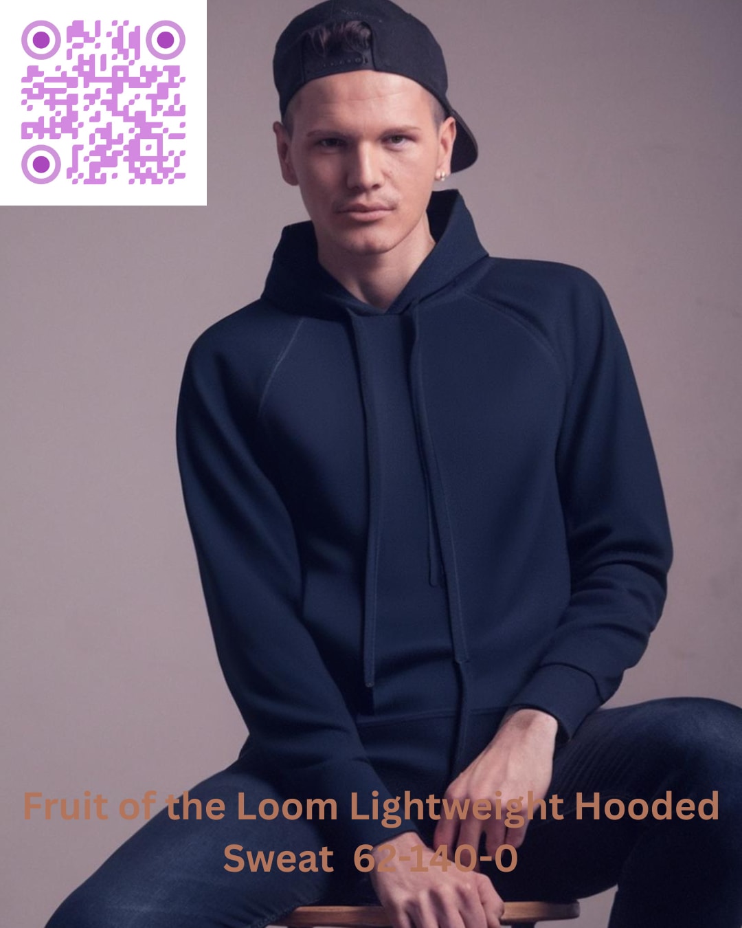Fruit of the Loom Lightweight Hooded Sweat - 62-140-0