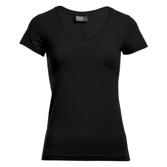 Promodoro Women's Slim Fit V-Neck T - 3086