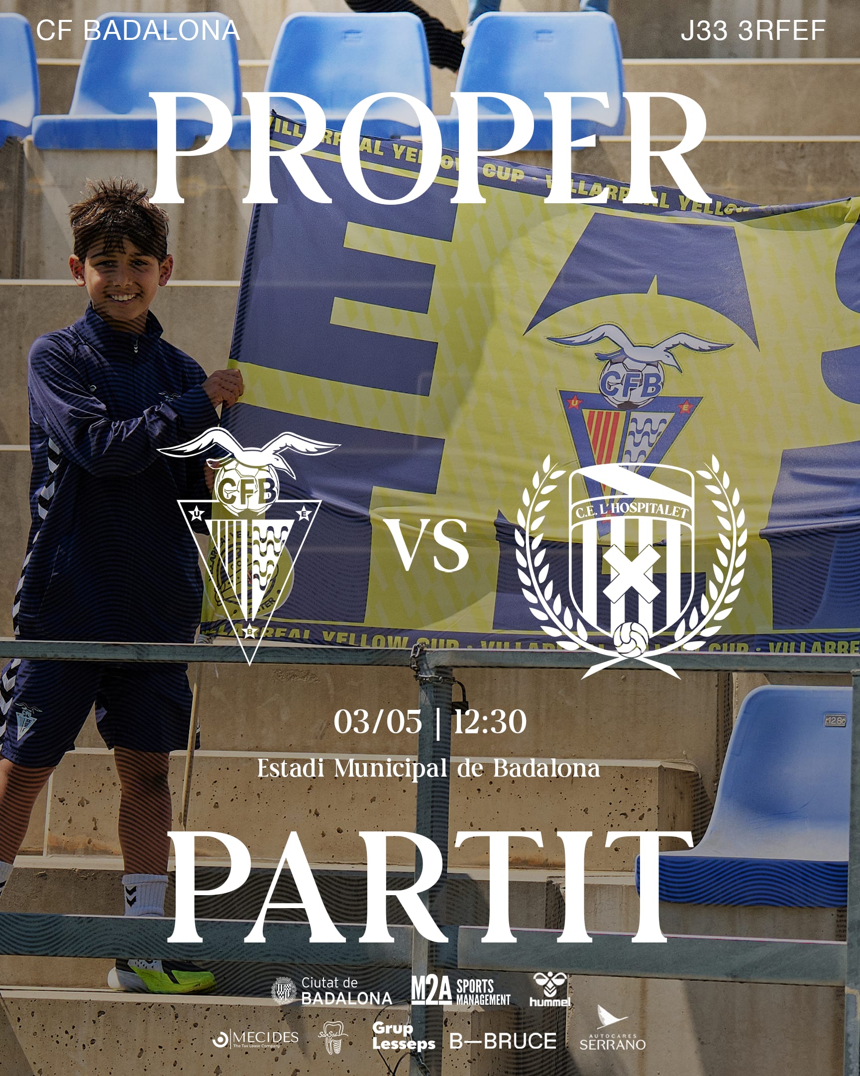 J33 | 3RFEF CF Badalona vs CE L'HOSPITALET