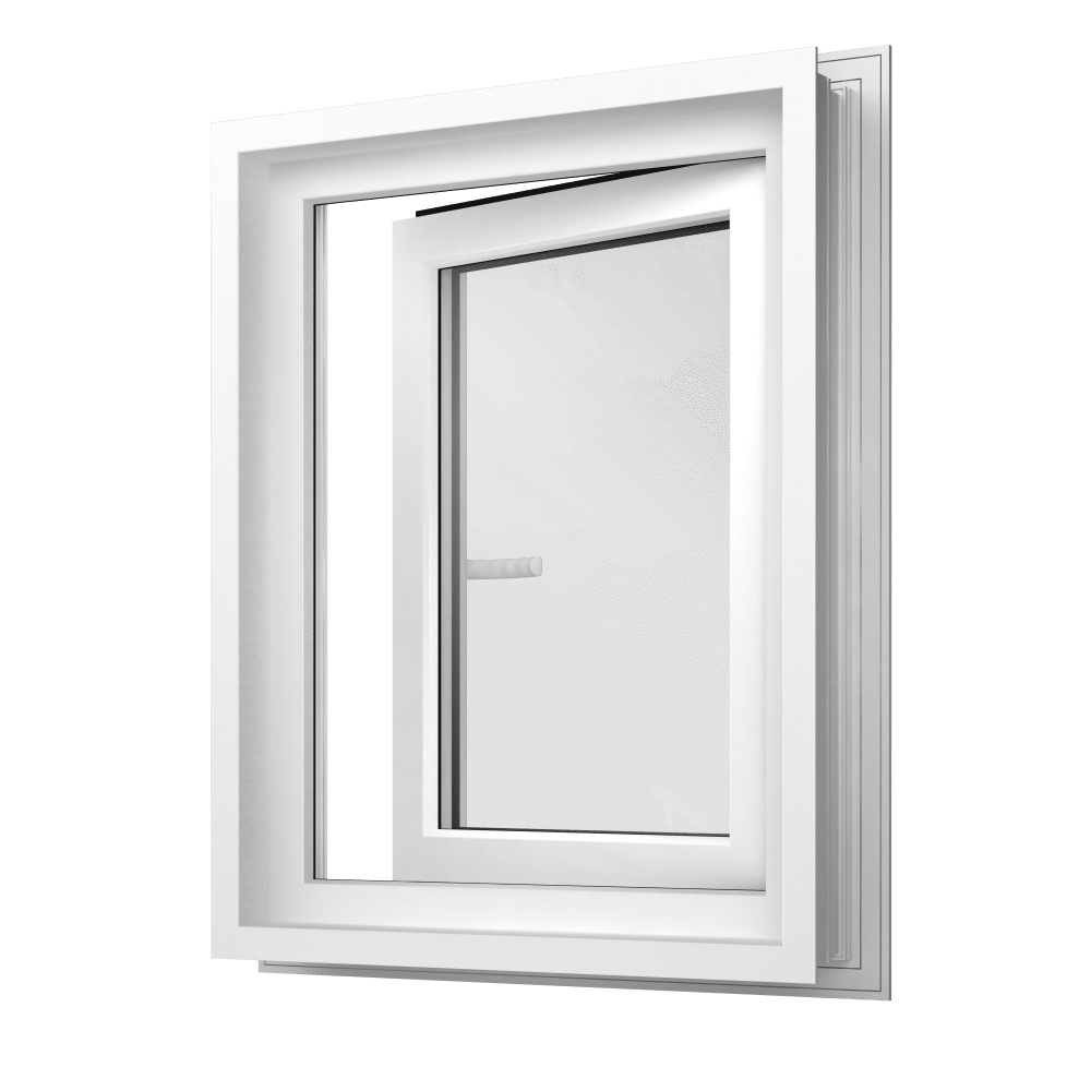 Système de fenêtres en PVC monobloc