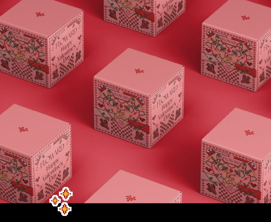 FLOWARD Valentine’s Day Packaging