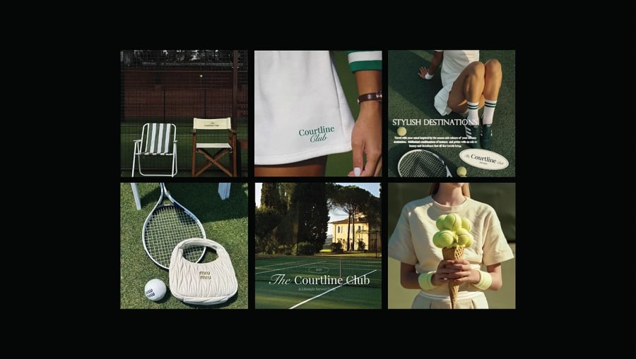 The Courtline Club | Brand Identity Design