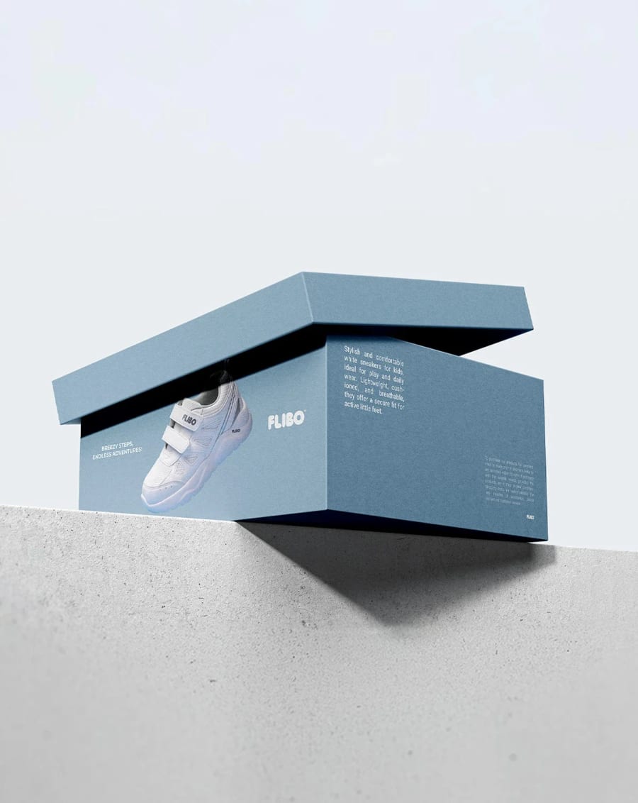 FLIBO® | Children's footwear | Logo & Packaging Design