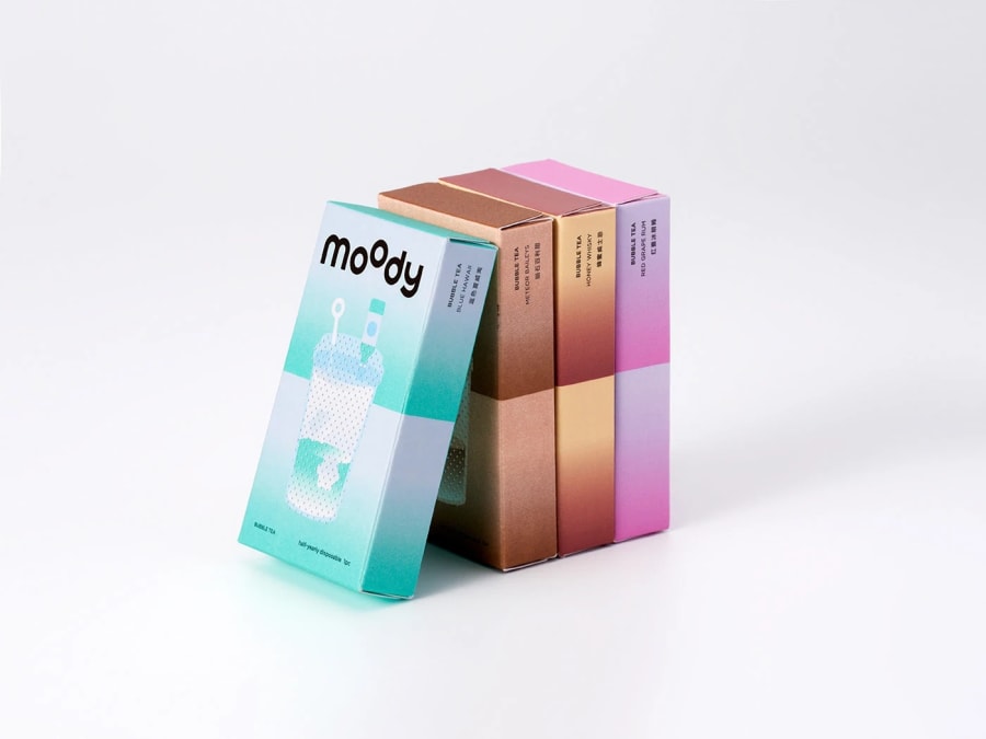moody bubble tea ｜包装及产品设计 - Zhe Gu