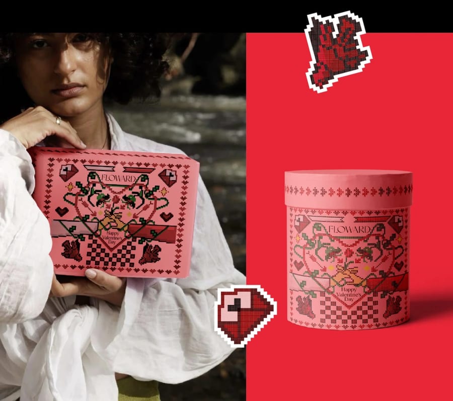 FLOWARD Valentine’s Day Packaging