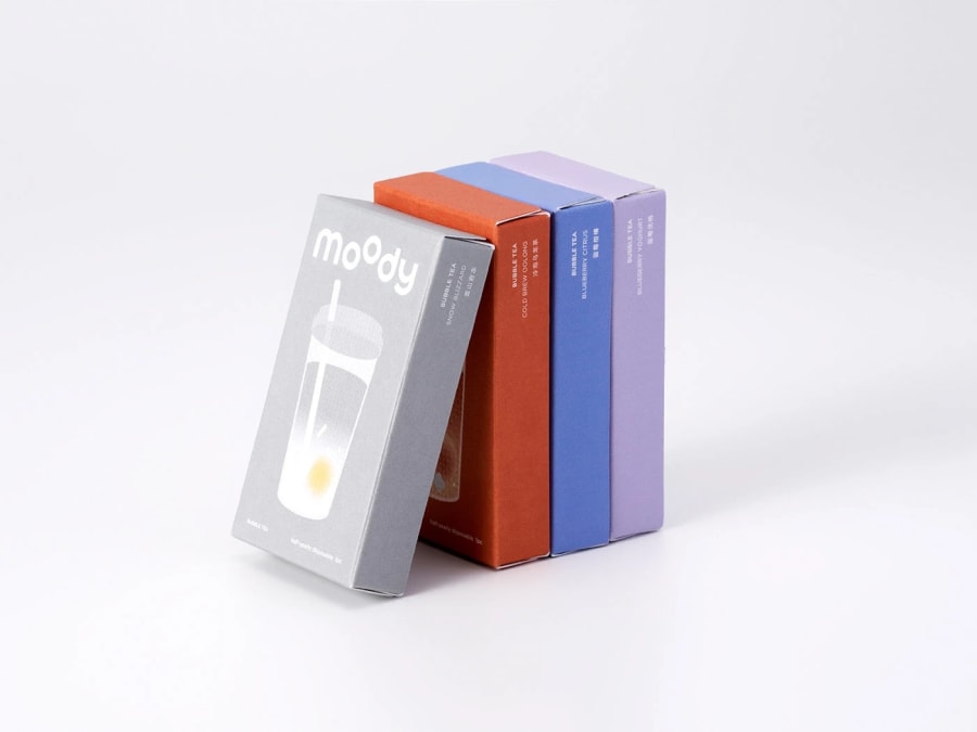 moody bubble tea ｜包装及产品设计 - Zhe Gu