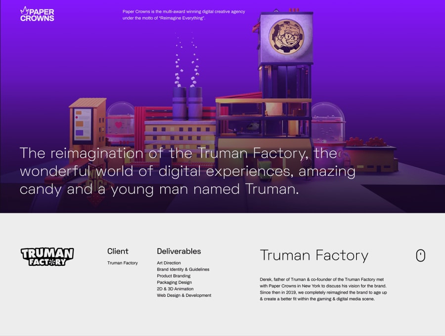Truman Factory - Full Brand Development - Paper Crowns