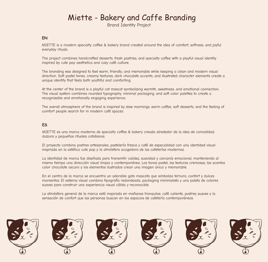 Miette — Coffee & Bakery Brand Identity