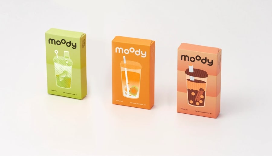 moody bubble tea ｜包装及产品设计 - Zhe Gu