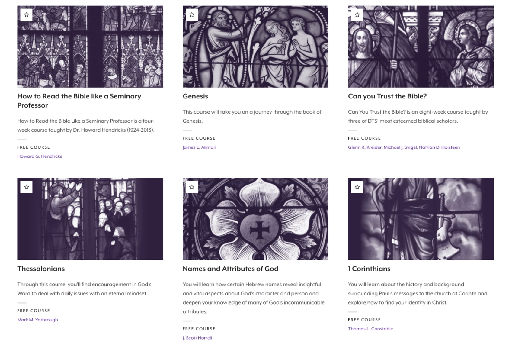 Free Online Courses - Dallas Theological Seminary