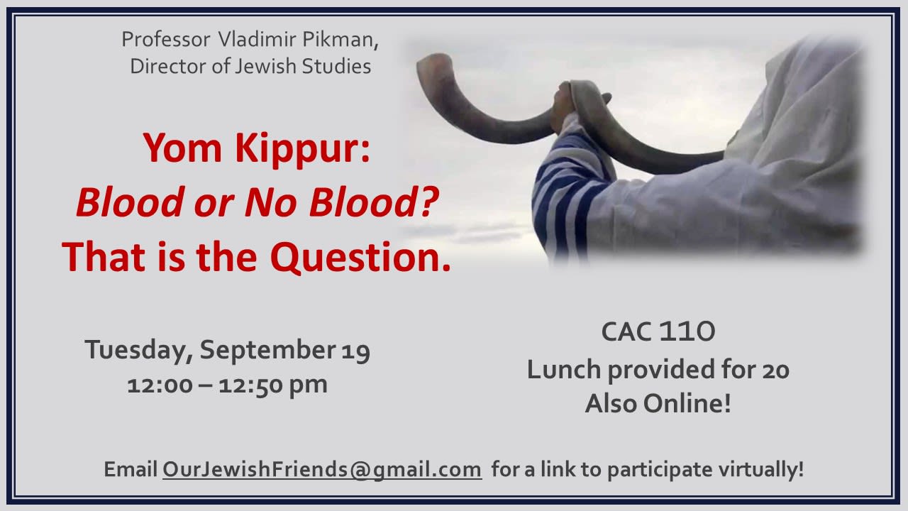 Jewish Studies Yom KippurBlood or No Blood? That is the Question