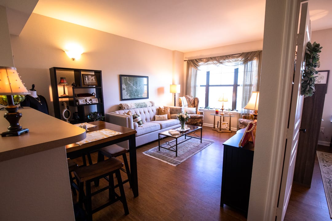 swiss tower living room