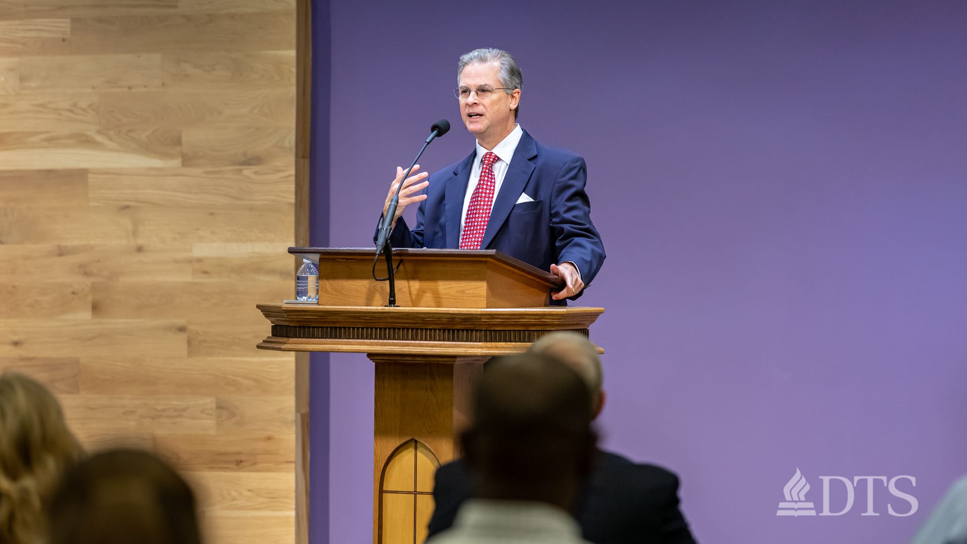 Soctt Talbot, executive director of Dallas Seminary Foundation, in chapel