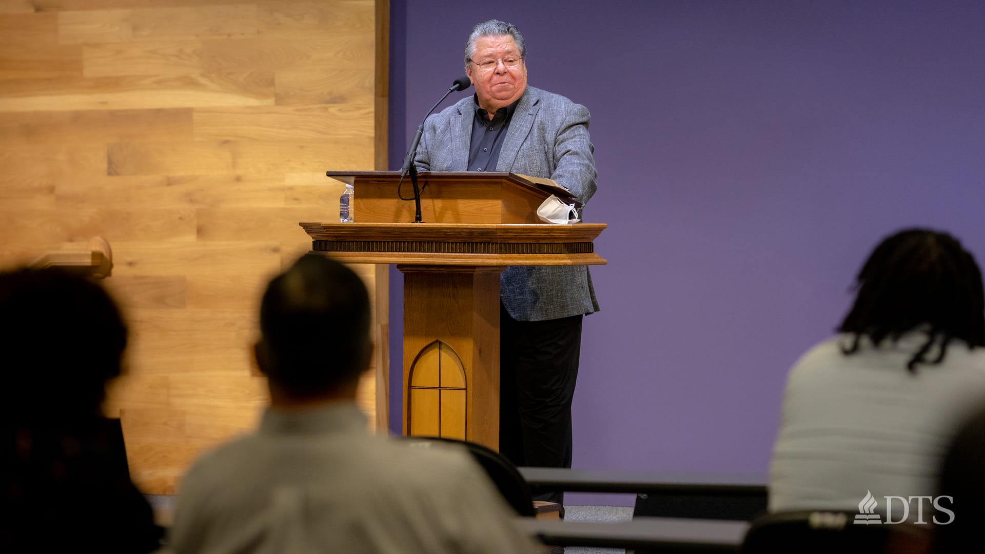 Dr. Mark Bailey, DTS chancellor, in chapel at DTS