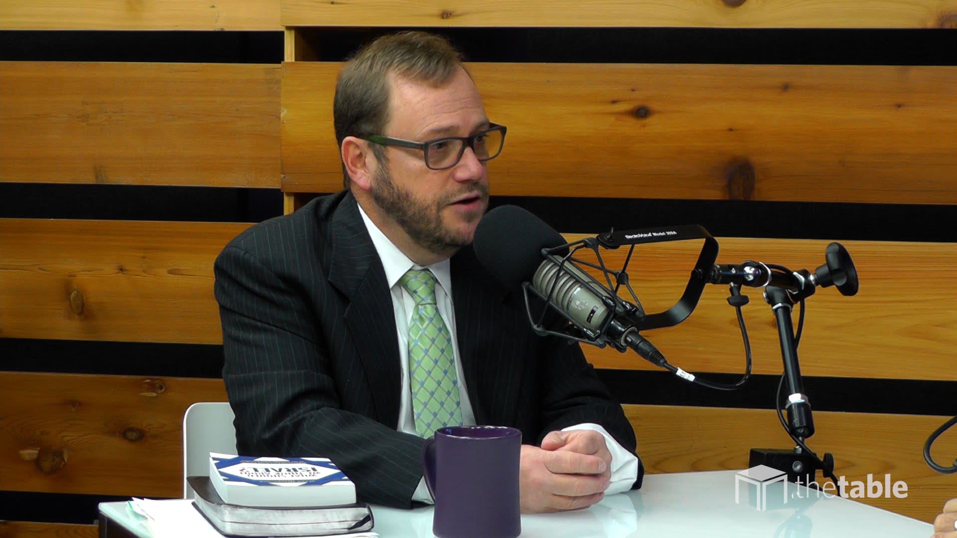 Guest speaker recording The Table podcast