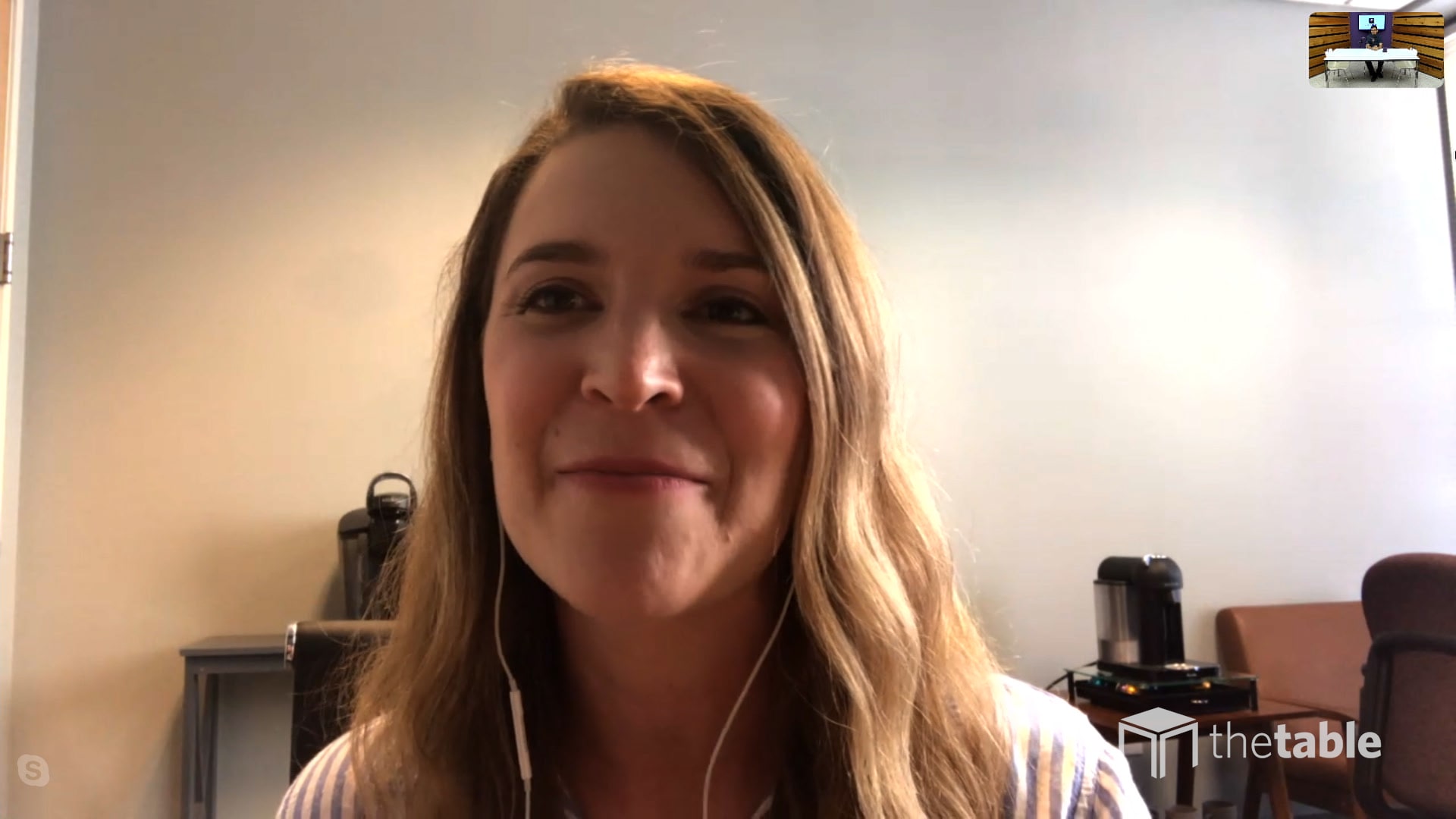 Guest speaker recording The Table podcast