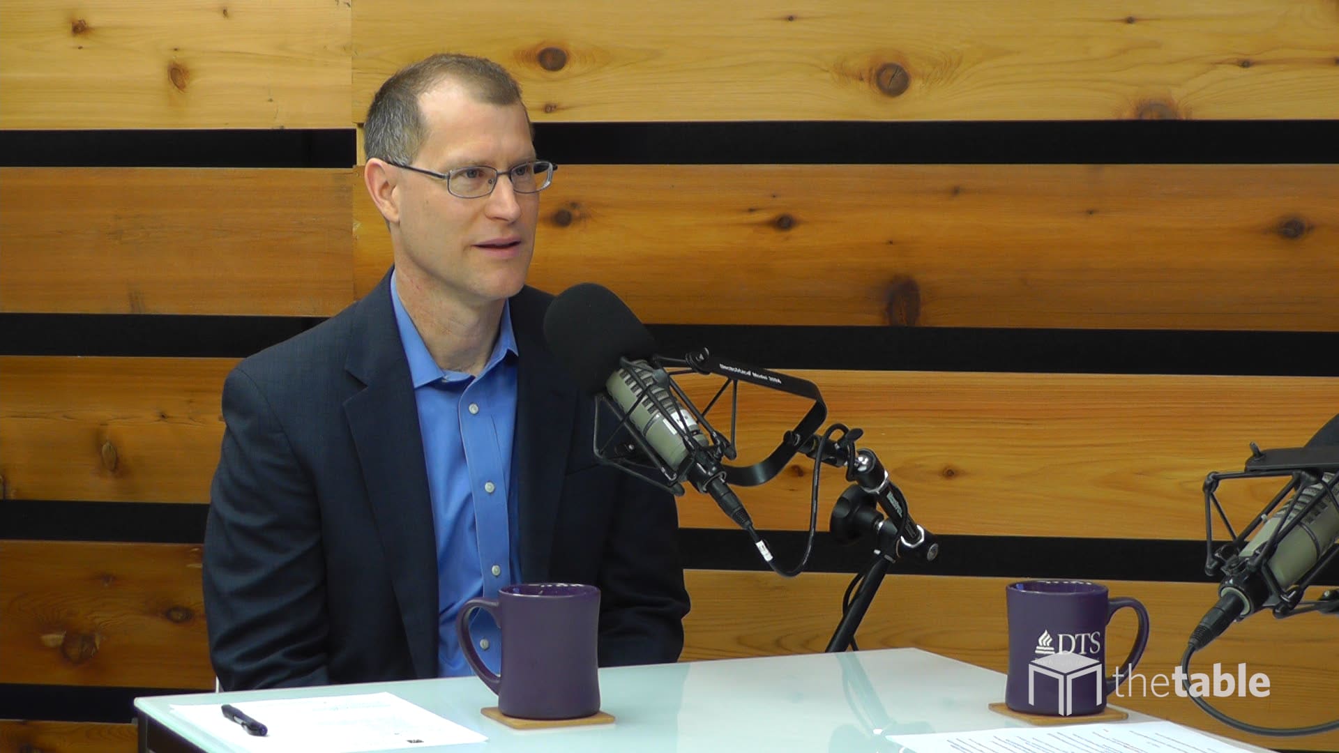 Guest speaker recording The Table podcast