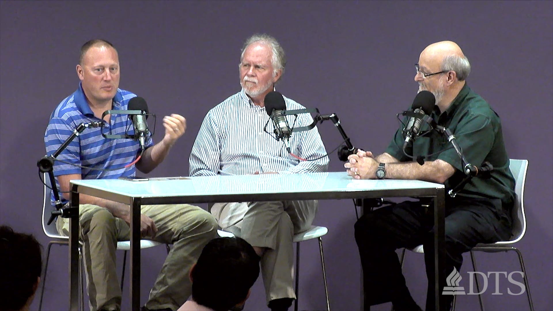 Dr. Bock and guests recording The Table podcast