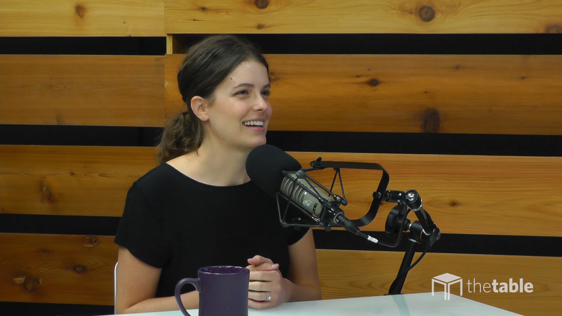 Guest speaker recording The Table podcast