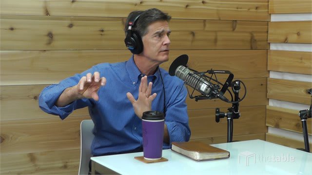 Guest speaker recording The Table podcast