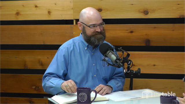 Guest speaker recording The Table podcast