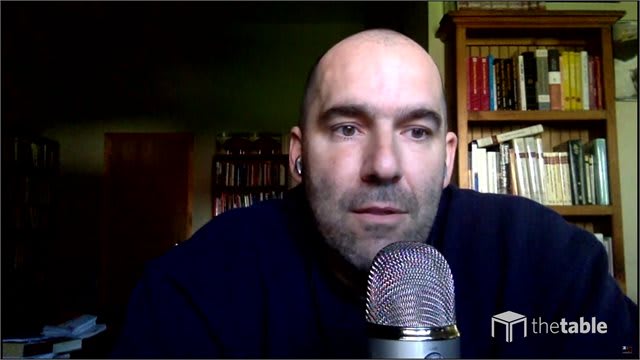 Guest speaker recording The Table podcast