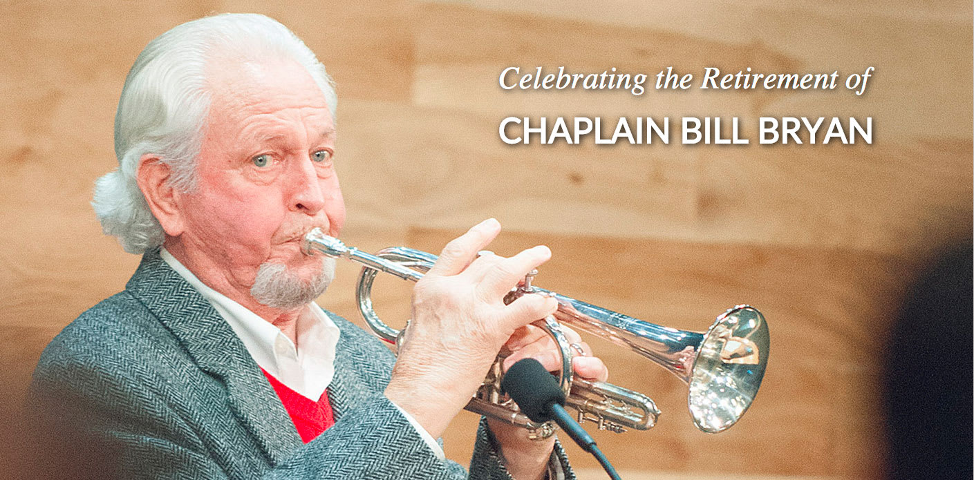 Bill Bryan playing the trumpet
