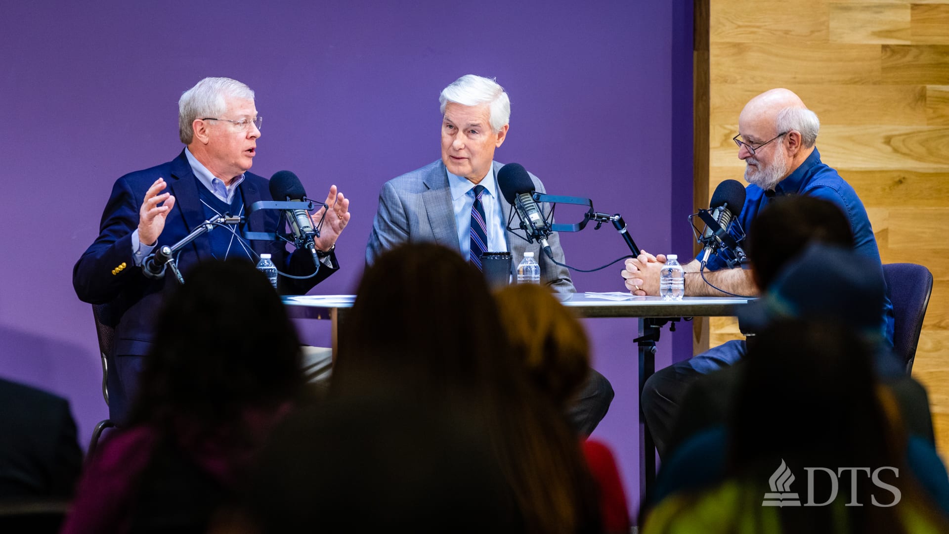 Dr. Bock and guests recording The Table podcast