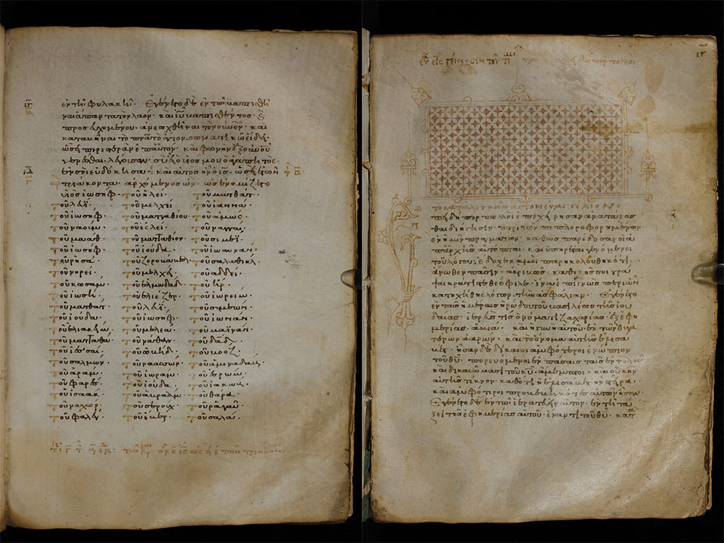 Preserved Greek biblical manuscripts