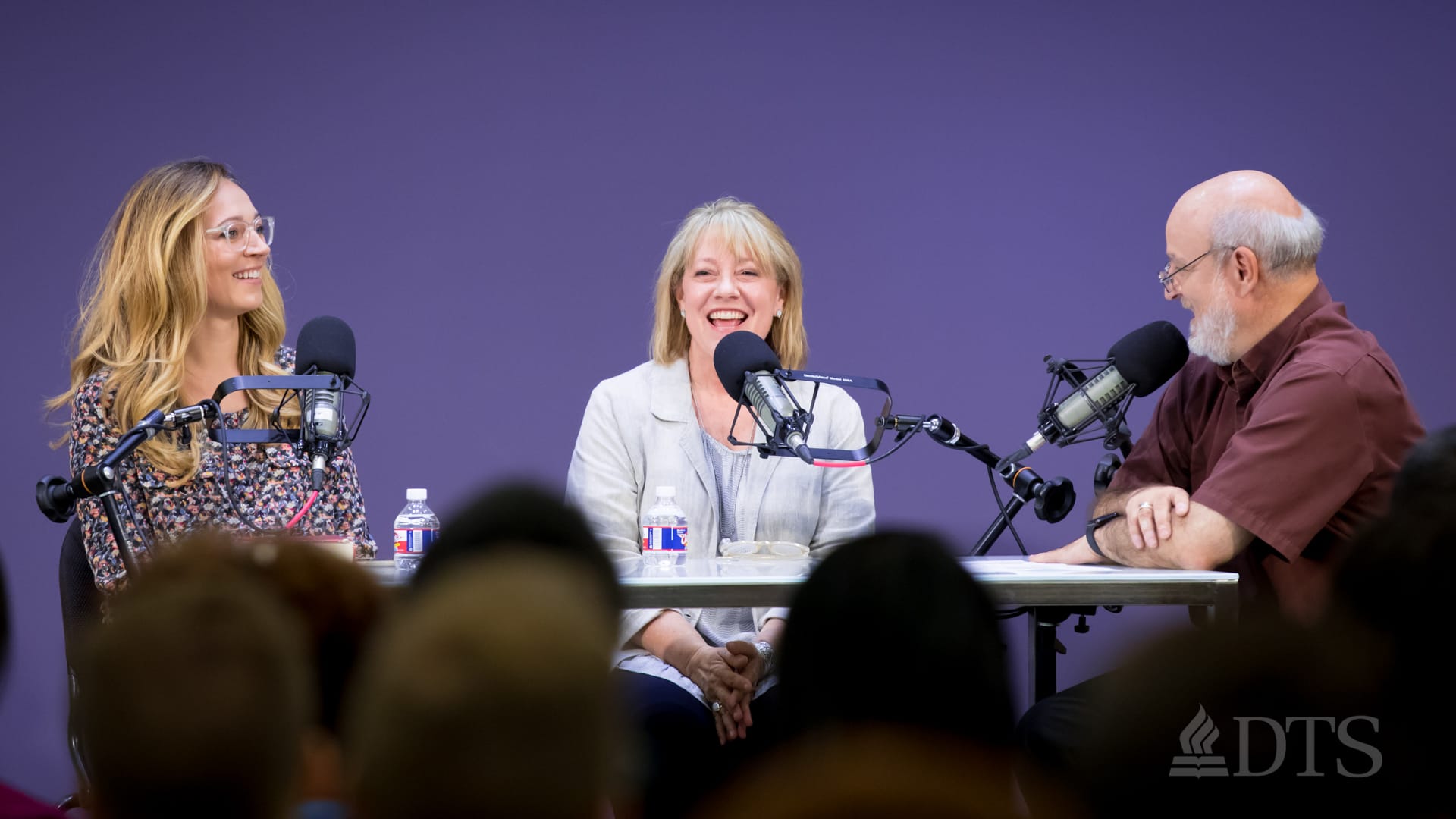 Dr. Bock and guests recording The Table podcast