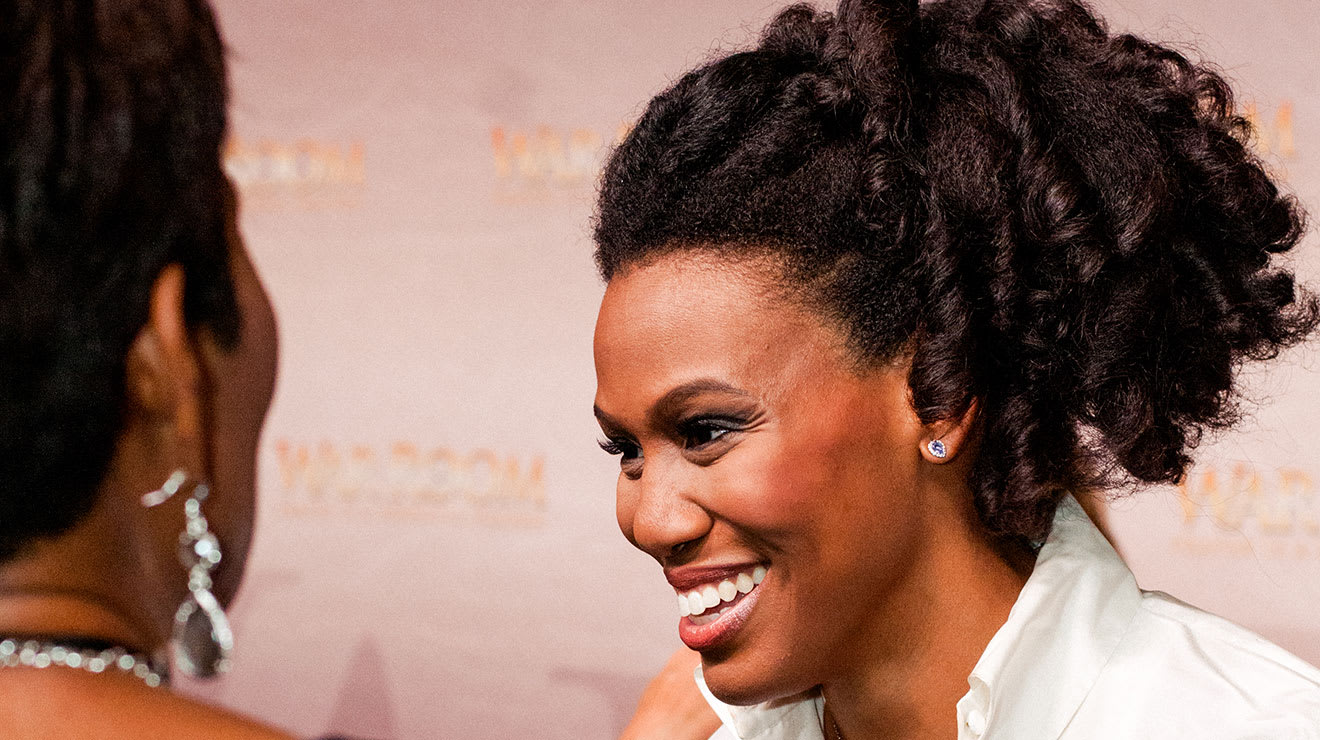 DTS alum Priscilla Shirer listening to someone out of view