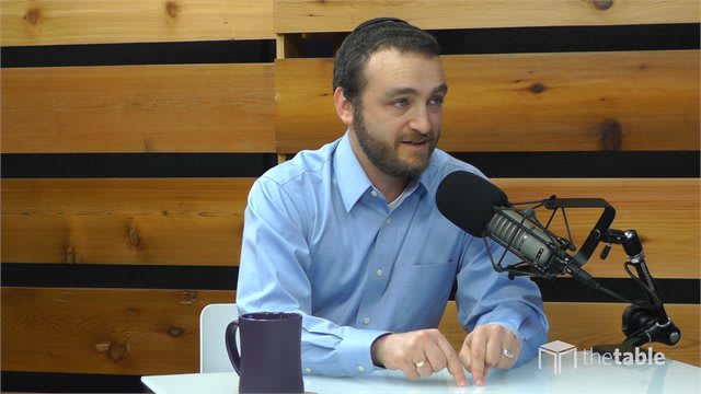 Guest speaker recording The Table podcast