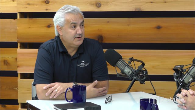 Guest speaker recording The Table podcast