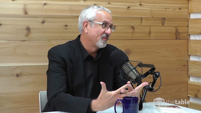 Guest speaker recording The Table podcast