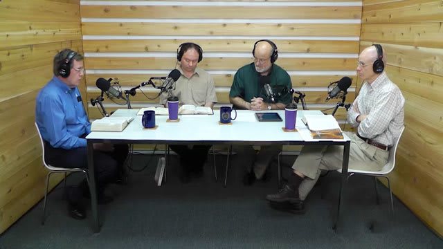 Dr. Bock and guests recording The Table podcast