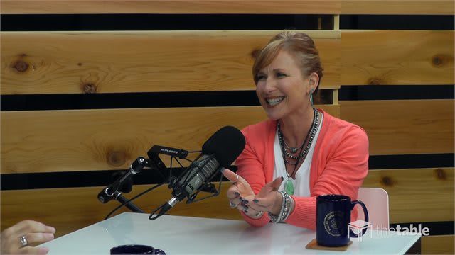 Guest speaker recording The Table podcast