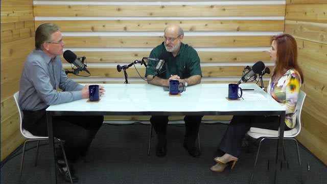 Dr. Bock and guests recording The Table podcast
