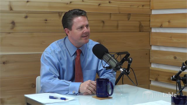 Guest speaker recording The Table podcast