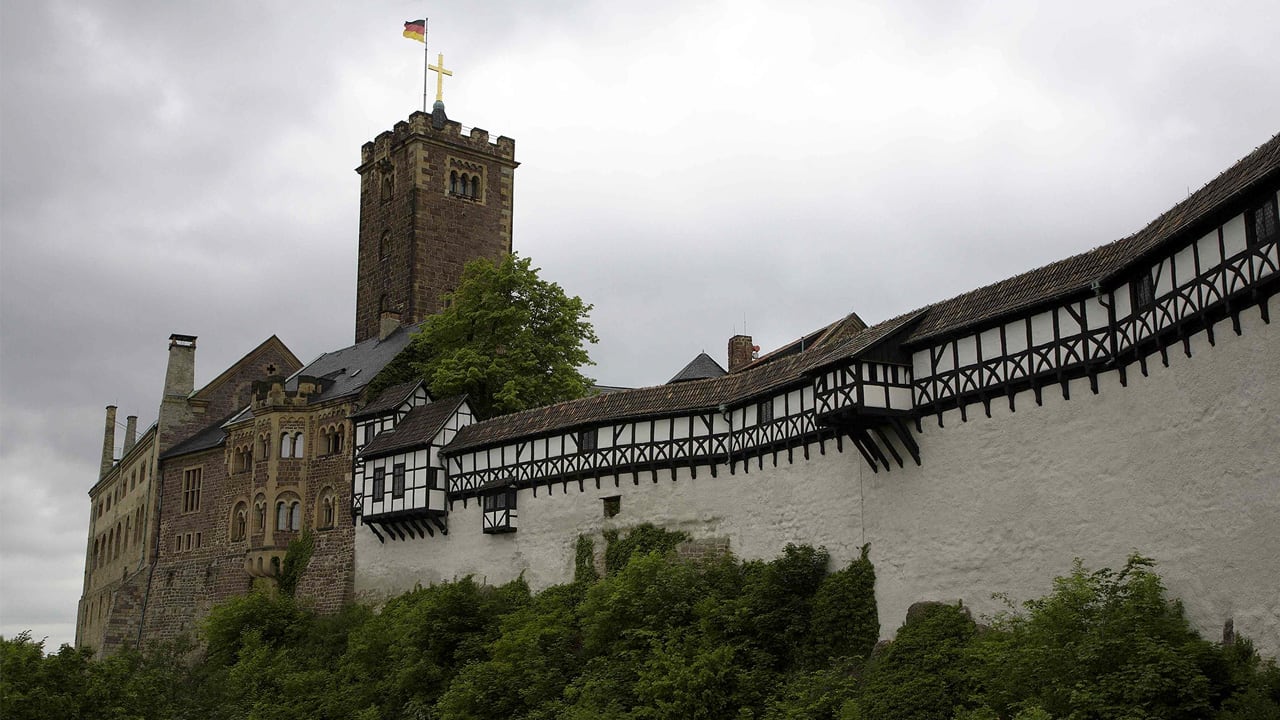 Tower and exterior wall of Wartburg Castle