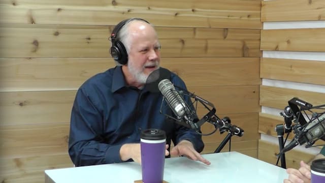 Guest speaker recording The Table podcast