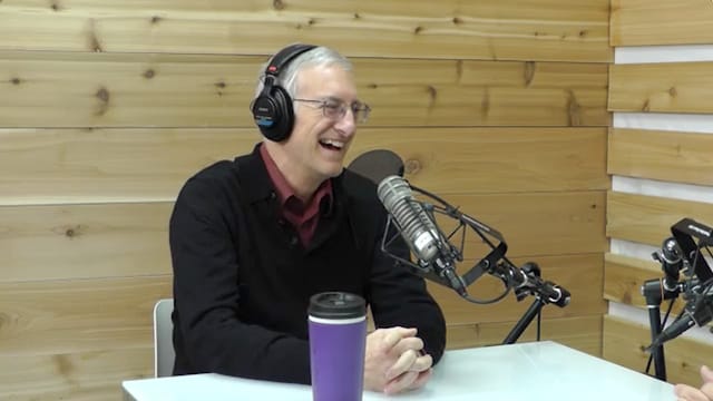 Guest speaker recording The Table podcast