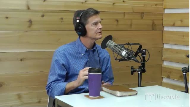 Guest speaker recording The Table podcast